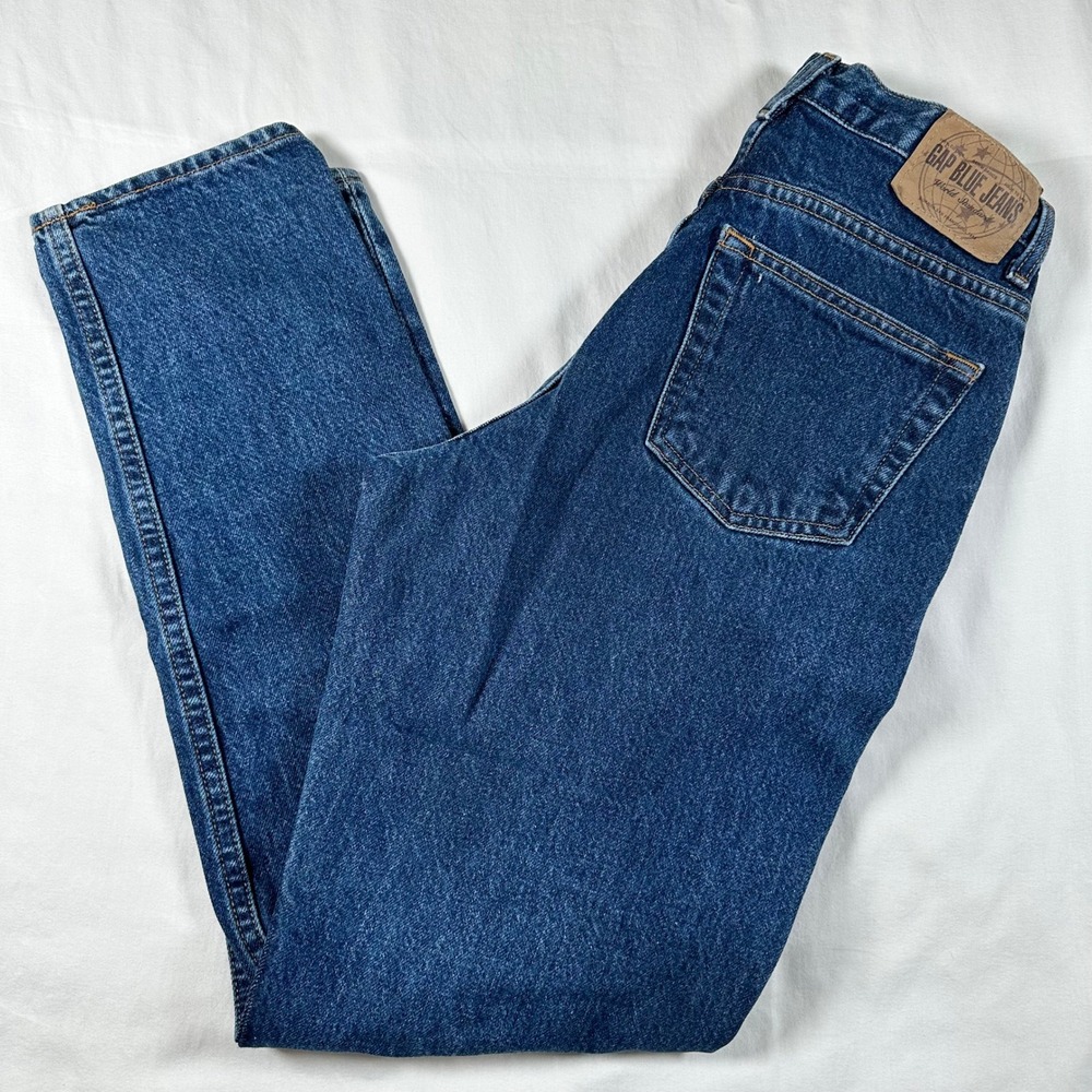 VTG 90's Gap Blue Jeans Womens 8 (27x31) Reg Classic Fit Denim High‎ Rise Cotton